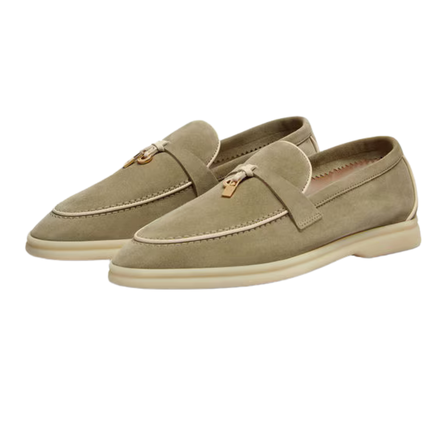 <tc>Loro Piana</tc> 女士夏季 Charms Walk 乐福鞋（绒面革）