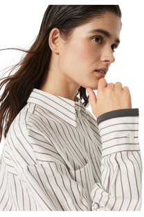 Brunello Cucinelli Women's Monili-trim Shirt