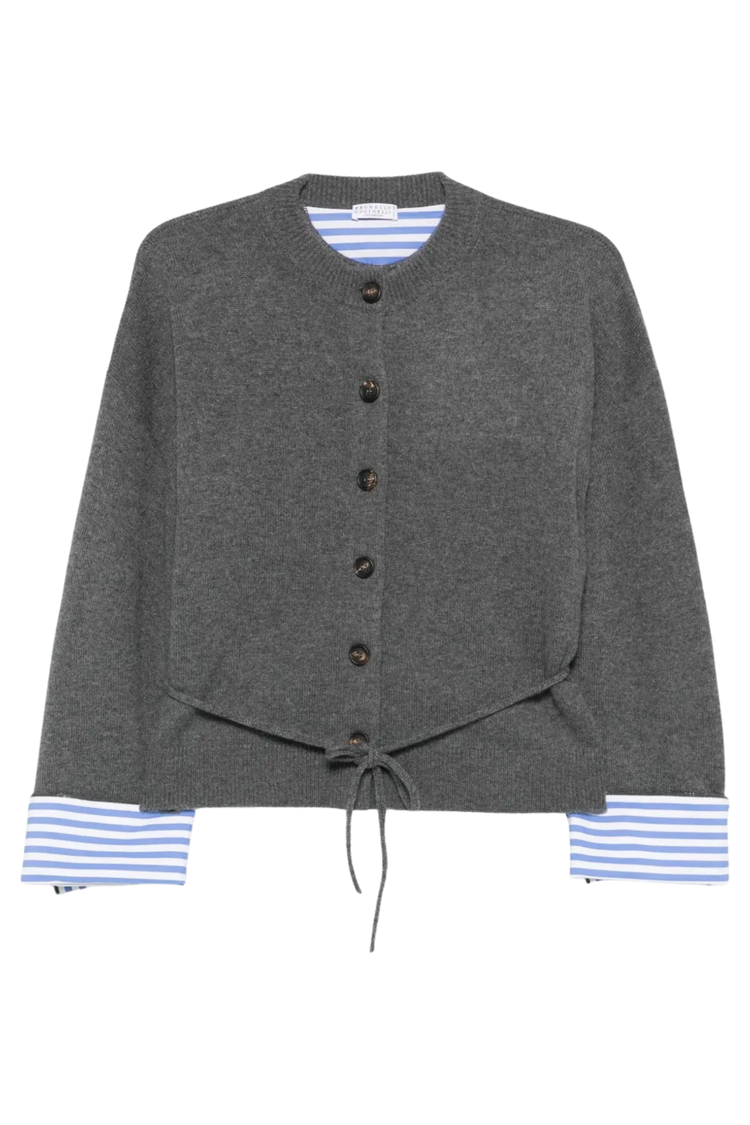 Brunello Cucinelli Women's Button-fastening Tie-waist Cardigan