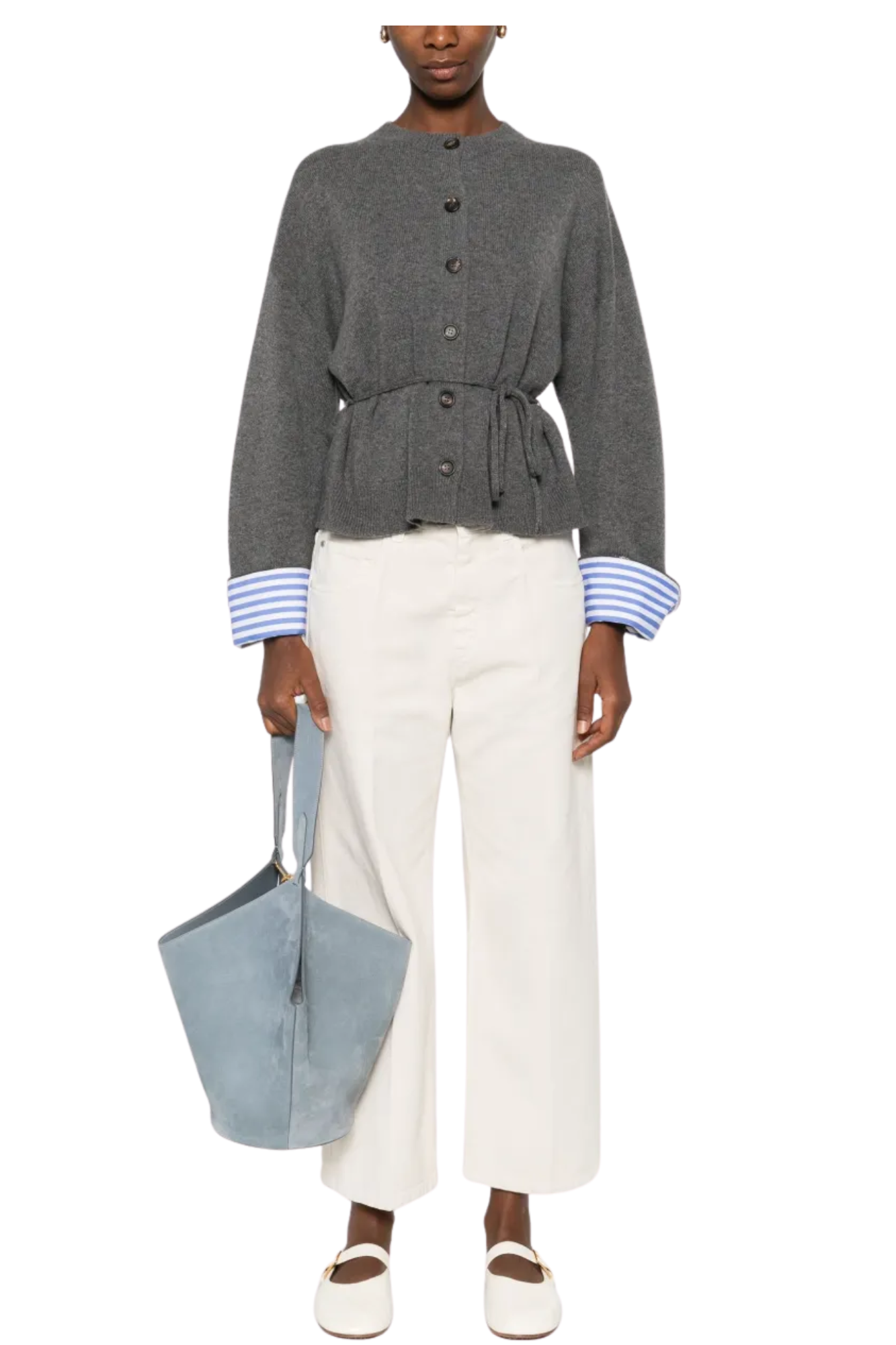Brunello Cucinelli Women's Button-fastening Tie-waist Cardigan