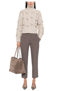 Brunello Cucinelli Women's Cable-knit Cashmere Sweater