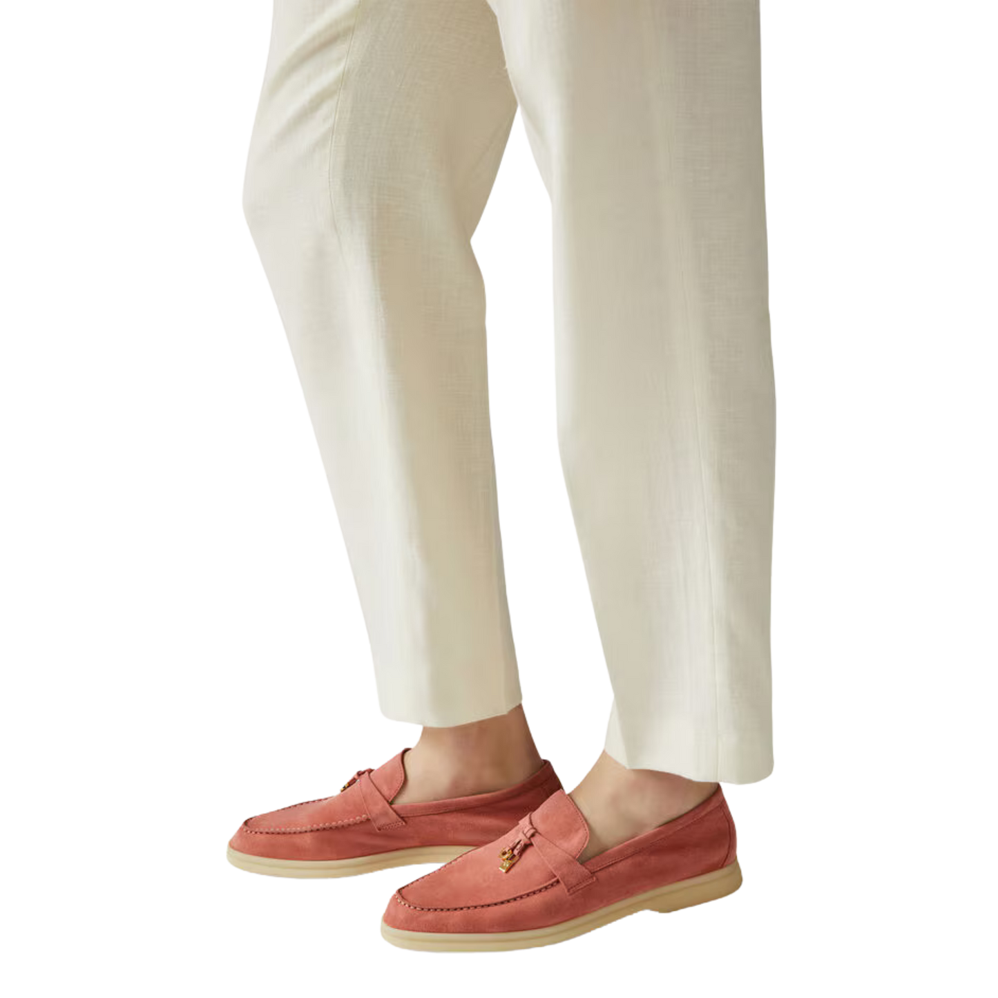 <tc>Loro Piana</tc> Mocassins d'été Charms Walk pour femmes (daim)