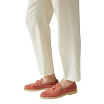 <tc>Loro Piana</tc> Mocassins d'été Charms Walk pour femmes (daim)