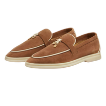 <tc>Loro Piana</tc> 女士夏季 Charms Walk 乐福鞋（绒面革）