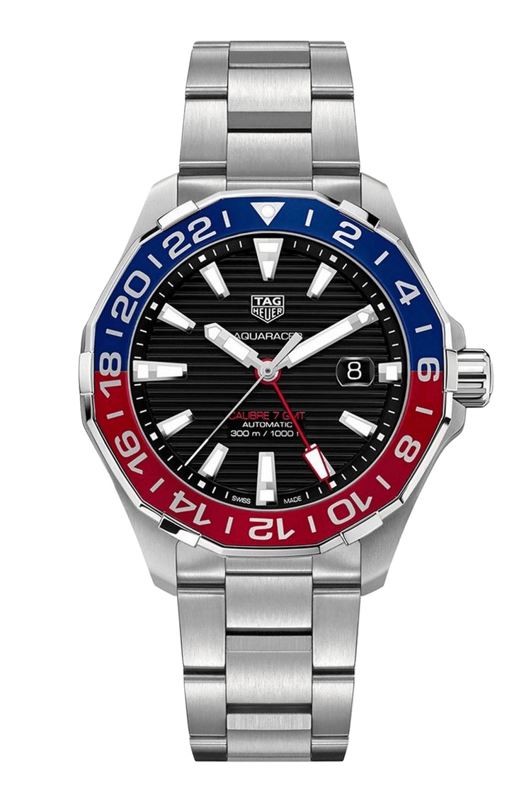 <tc>TAG Heuer</tc> Reloj automático Aquaracer Calibre 7 GMT de 43 mm para hombre