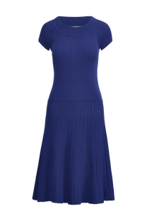 <tc>Ralph Lauren</tc> Vestido ajustado y acampanado para mujer