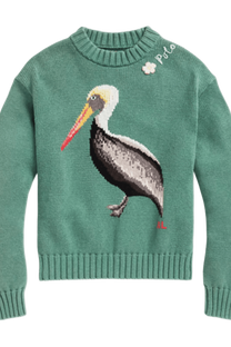 <tc>Ralph Lauren</tc> Jersey de cuello alto Pelican de punto intarsia para mujer