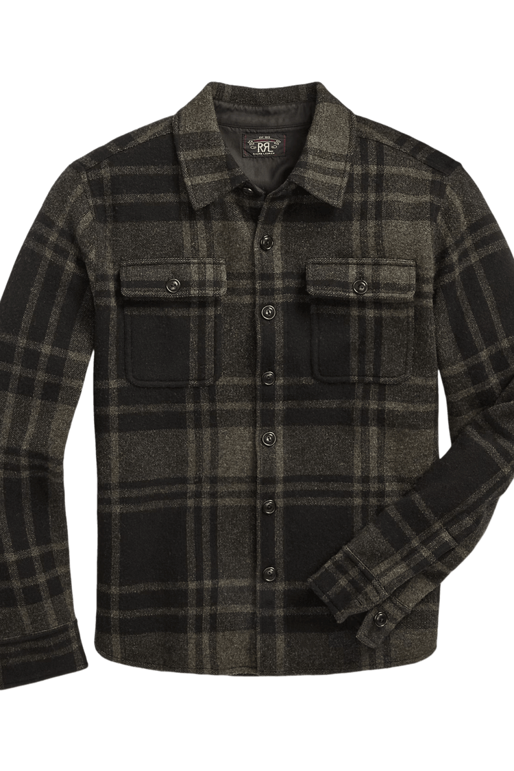 <tc>Ralph Lauren</tc> Suéter de trabajo de lana jacquard a cuadros para hombre