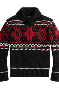 <tc>Ralph Lauren</tc> Suéter de algodón con copos de nieve para hombre