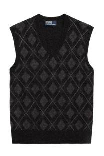 <tc>Ralph Lauren</tc> Chaleco de lana con rombos para hombre