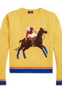 <tc>Ralph Lauren</tc> Suéter de lana de punto intarsia para mujer
