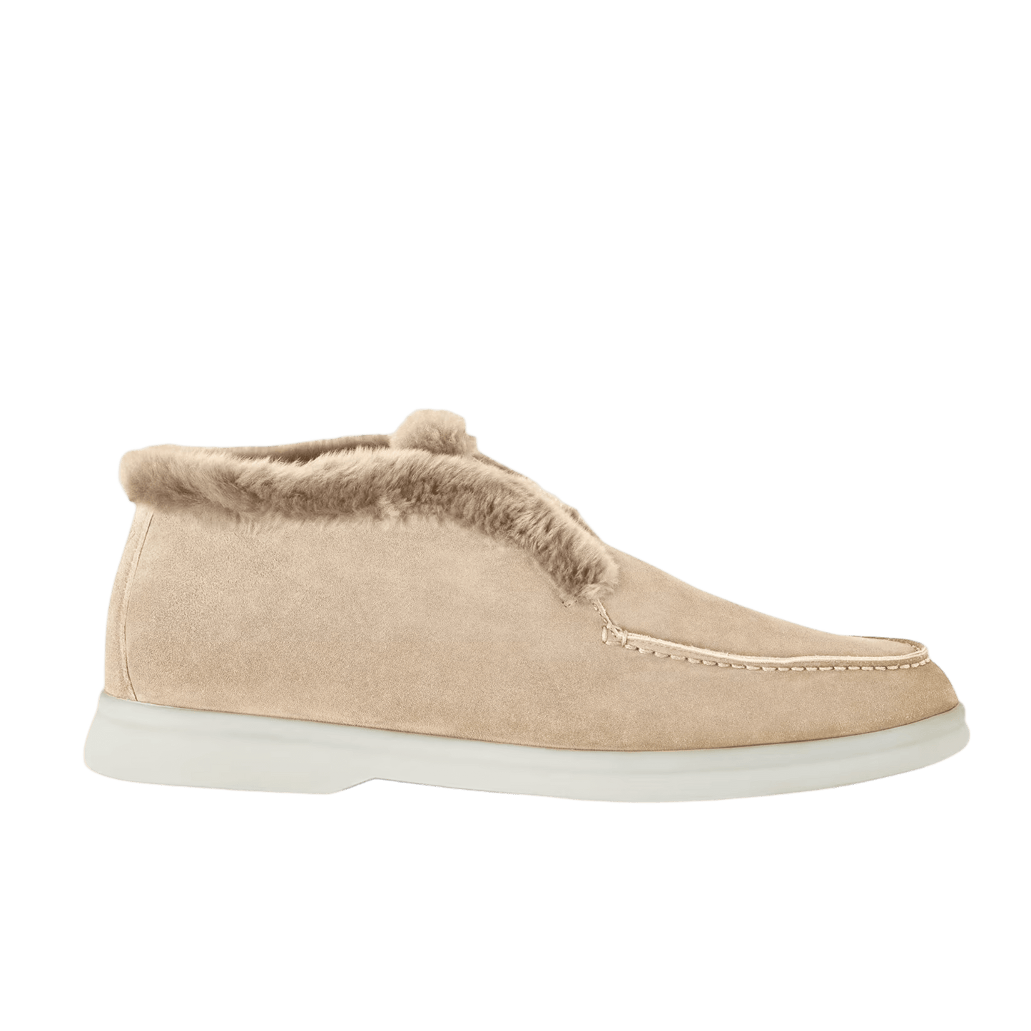 Loro Piana Women's Open Walk Ankle Boot (Suede with Beaver Fur)