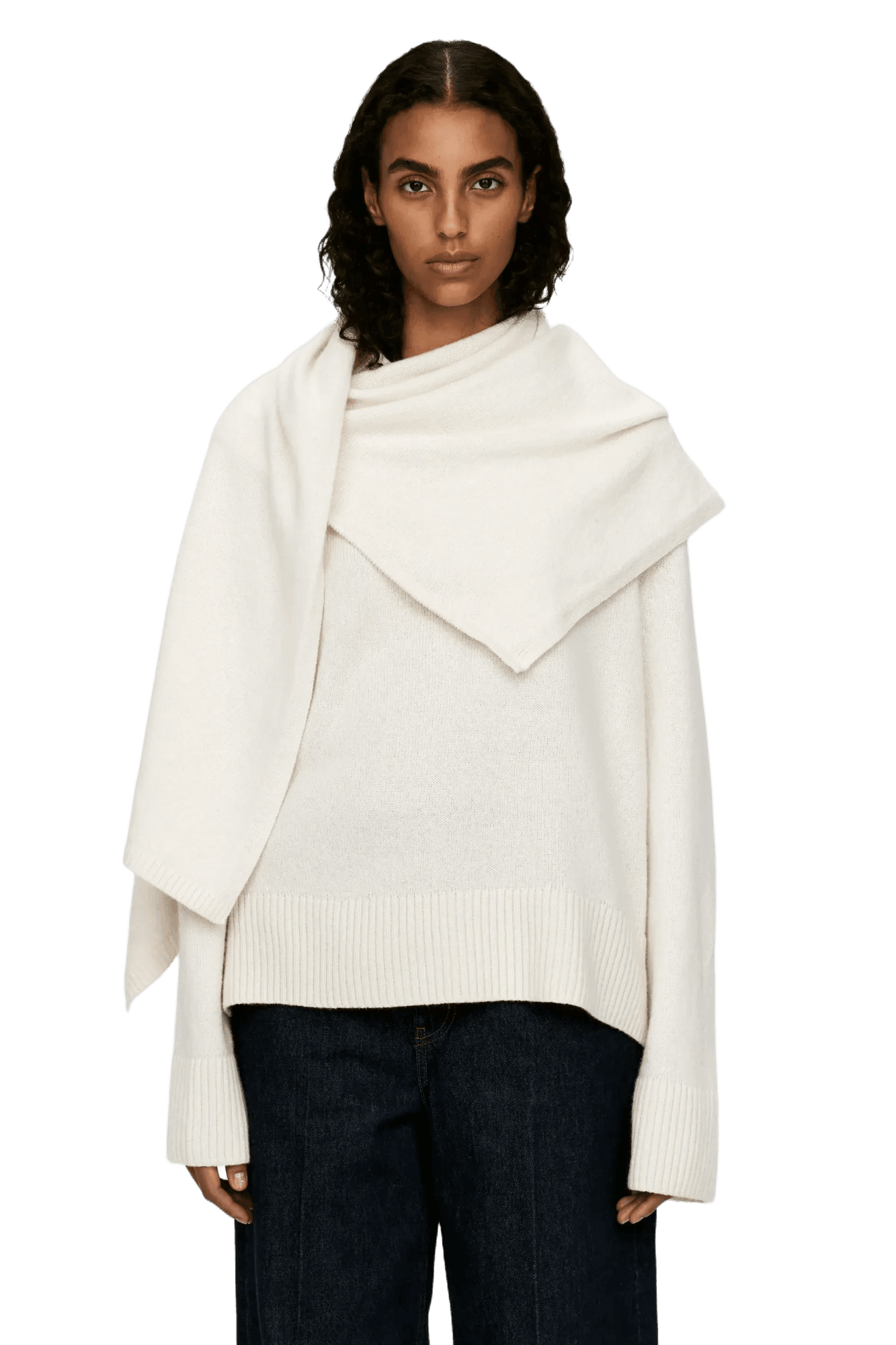 Arket Women's Wool Scarf Jumper