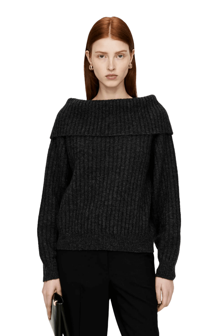 <tc>Arket</tc> Jersey de canalé con hombros descubiertos para mujer