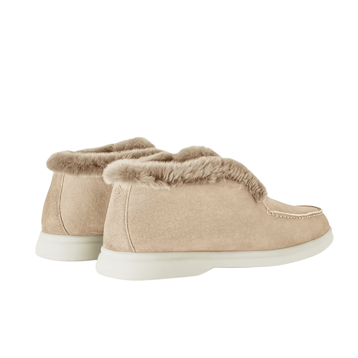 Loro Piana Women's Open Walk Ankle Boot (Suede with Beaver Fur)