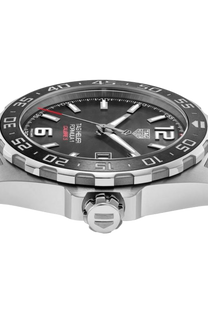 <tc>TAG Heuer</tc> Reloj automático para hombre Fórmula 1 Calibre 5 de acero gris con cronógrafo de 43 mm
