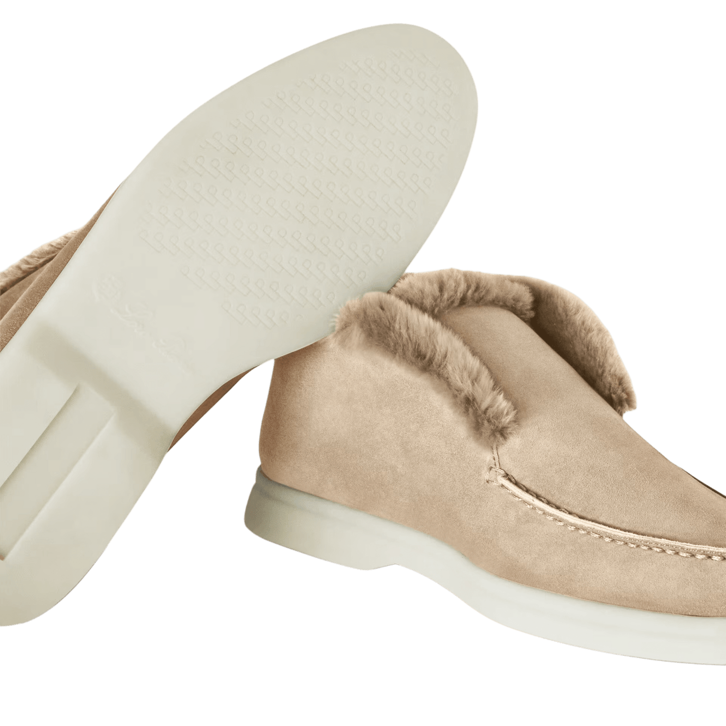 Loro Piana Women's Open Walk Ankle Boot (Suede with Beaver Fur)