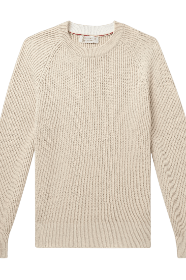 <tc>Brunello Cucinelli</tc> سترة رجالية من الكشمير الإنجليزي المضلع