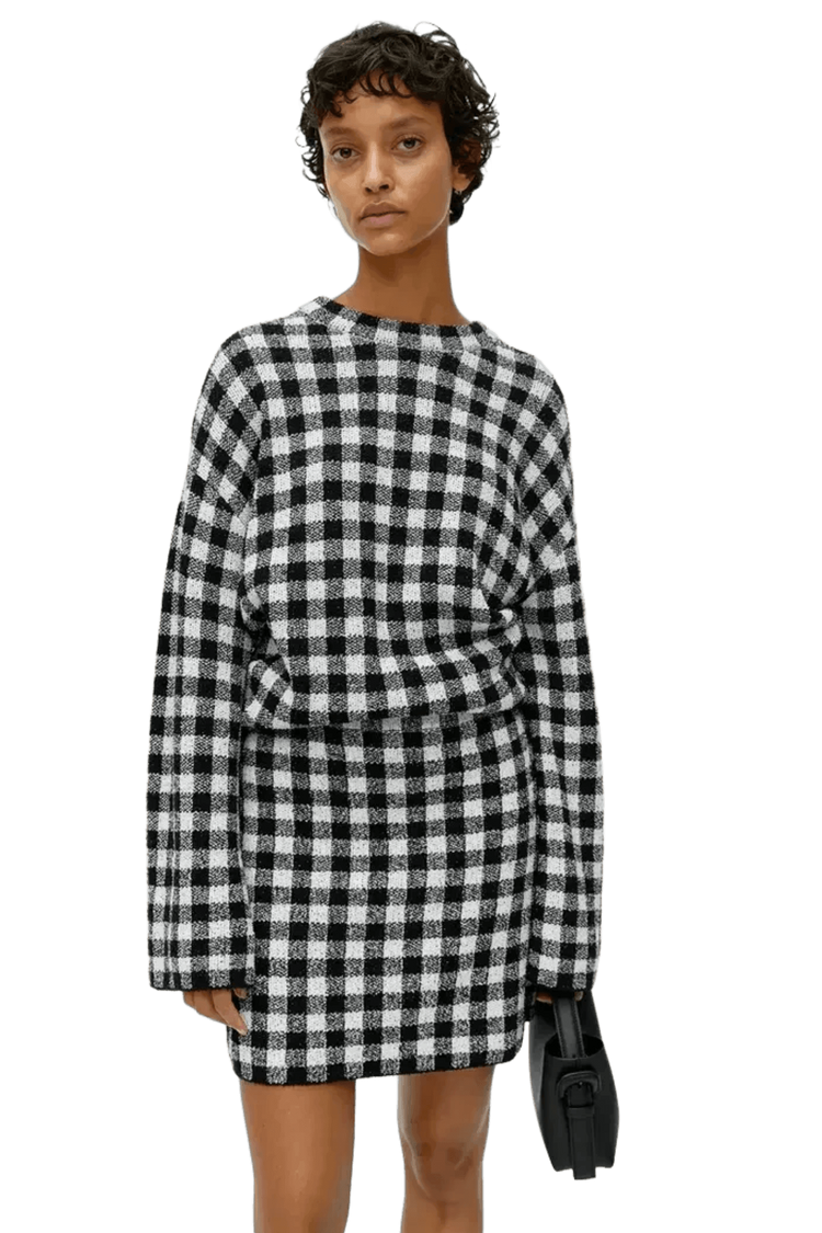 <tc>Arket</tc> Minifalda de punto jacquard para mujer