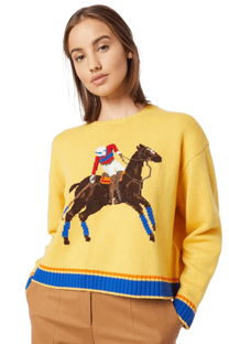 <tc>Ralph Lauren</tc> Suéter de lana de punto intarsia para mujer