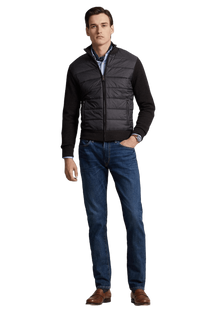 <tc>Ralph Lauren</tc> Suéter híbrido con cremallera completa para hombre