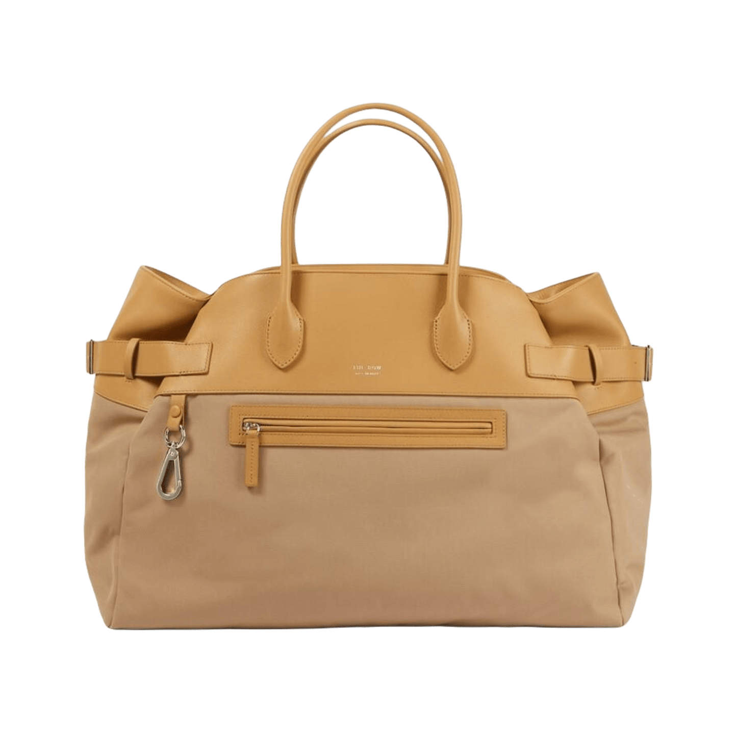 The Row Margaux 17 Inside-Out Buckled Leather Canvas Tote Bag