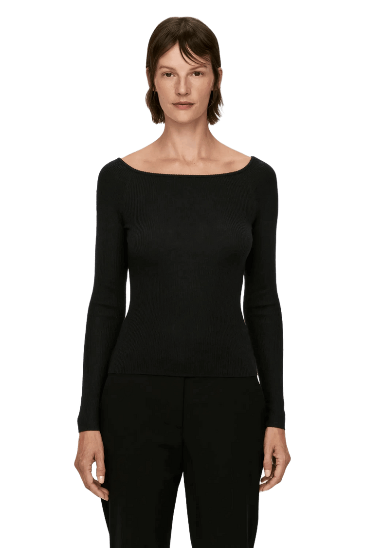 <tc>Arket</tc> Top de mezcla de lana con hombros descubiertos para mujer