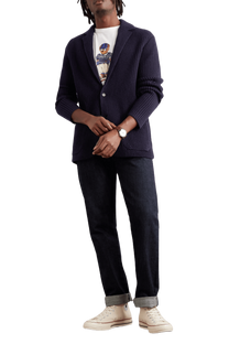 <tc>Ralph Lauren</tc> Cárdigan tipo blazer de mezcla de lana para hombre