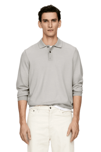 <tc>Arket</tc> Jersey tipo polo de merino para hombre