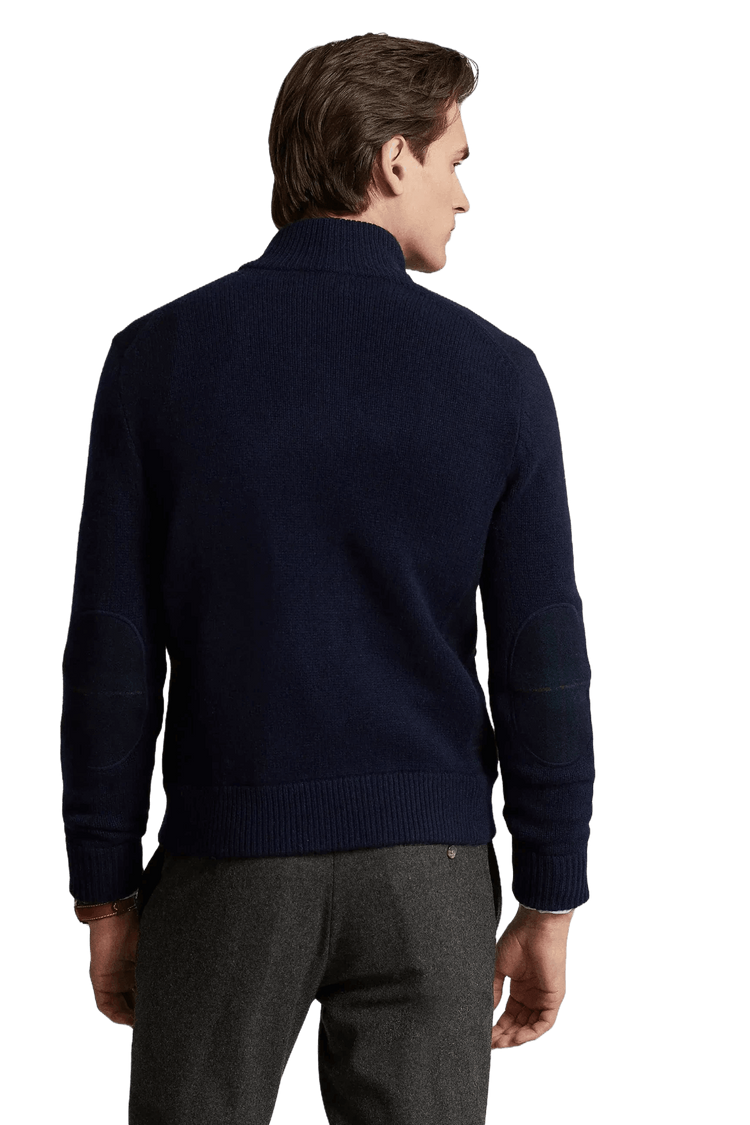 <tc>Ralph Lauren</tc> Cárdigan de lana a cuadros escoceses The Polo para hombre