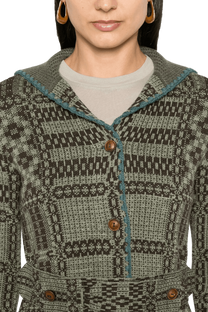 <tc>Ralph Lauren</tc> Cárdigan de jacquard con cinturón para mujer