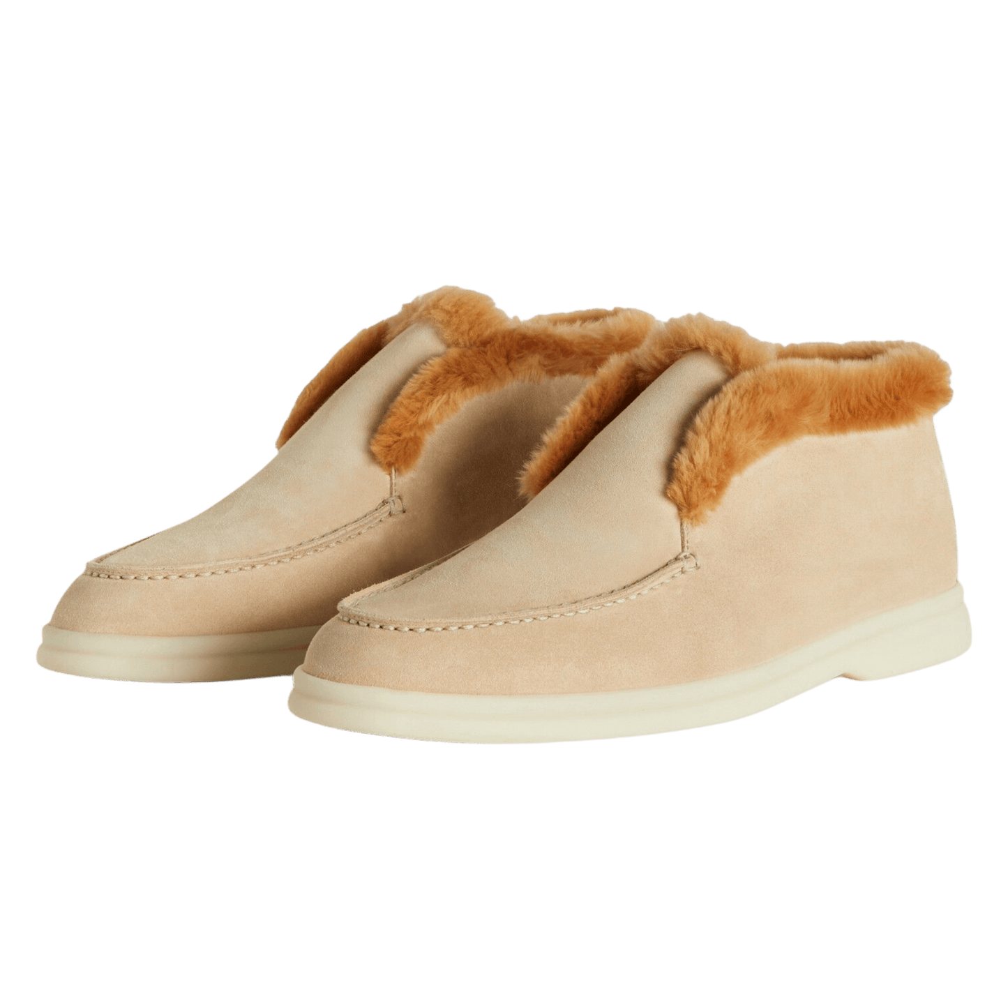 Loro Piana Women's Open Walk Ankle Boot (Suede with Beaver Fur)