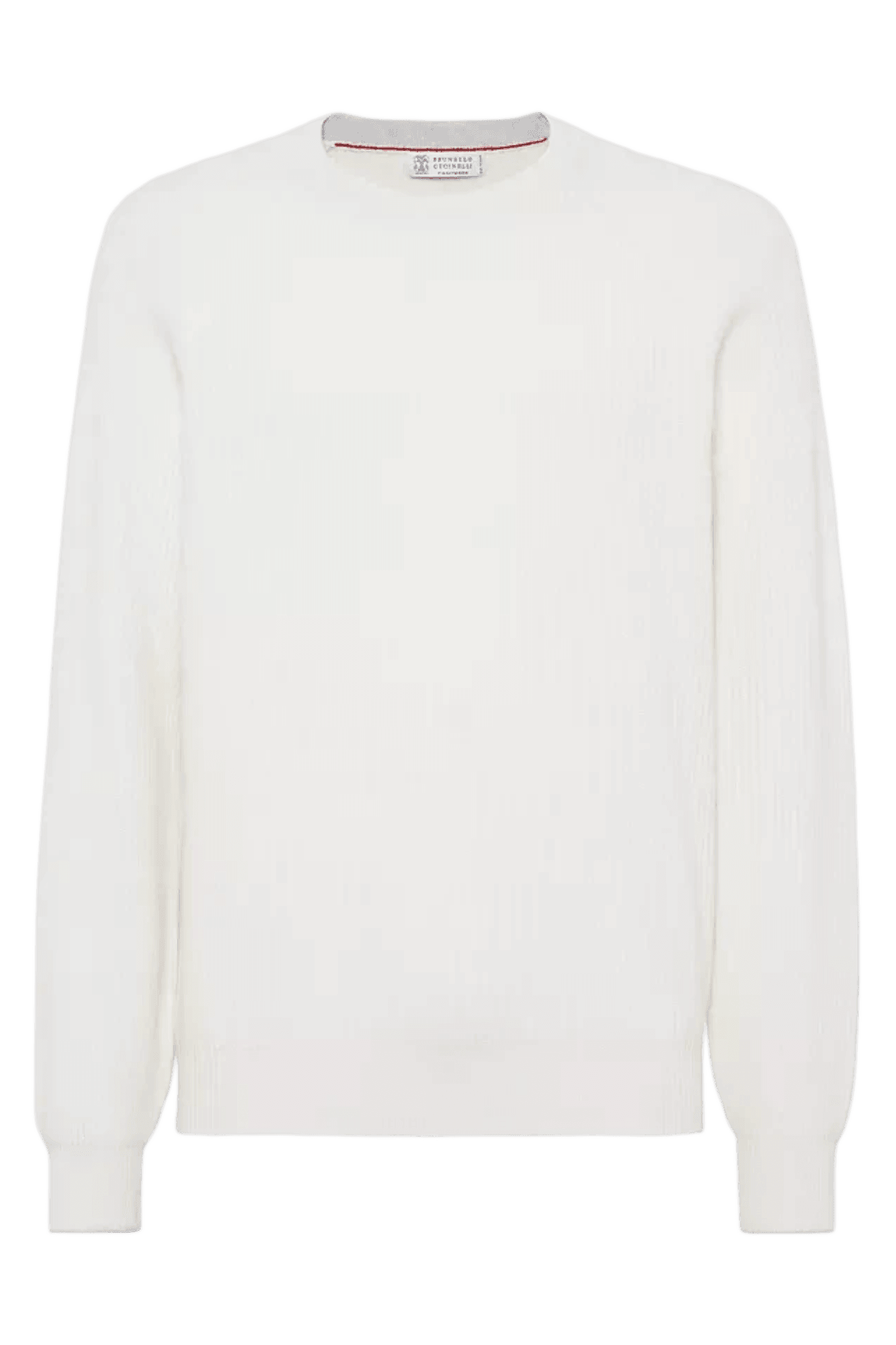 <tc>Brunello Cucinelli</tc> Suéter de cachemira con canalé inglés y mangas raglán para hombre