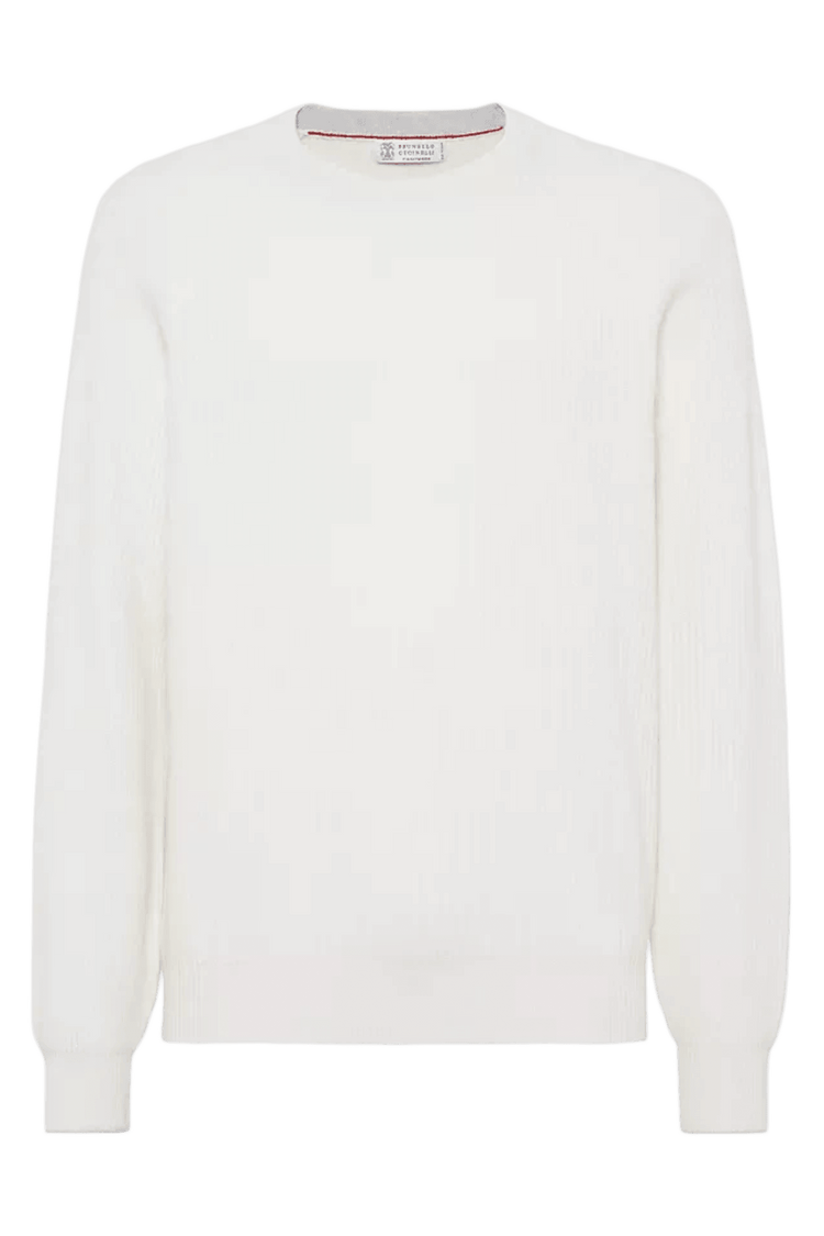 <tc>Brunello Cucinelli</tc> سترة رجالية من الكشمير الإنجليزي بأكمام راجلان