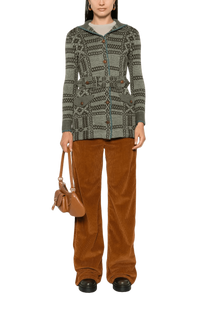 <tc>Ralph Lauren</tc> Cárdigan de jacquard con cinturón para mujer