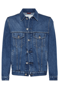 <tc>Brunello Cucinelli</tc> แจ็คเก็ตยีนส์สี่กระเป๋าสำหรับผู้ชาย