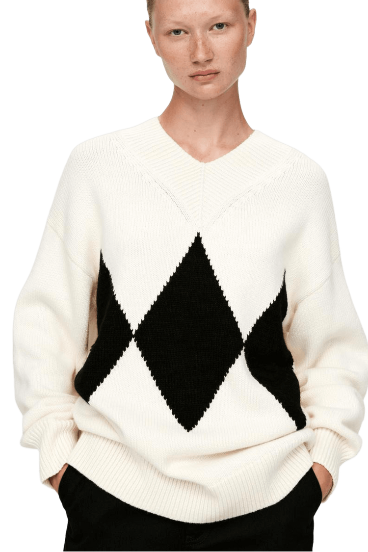 <tc>Arket</tc> Jersey holgado de lana y algodón para mujer