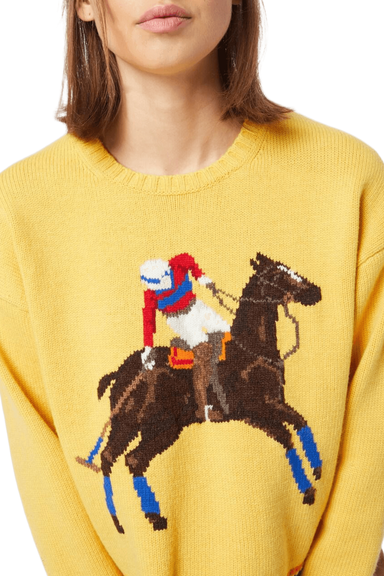 <tc>Ralph Lauren</tc> Suéter de lana de punto intarsia para mujer