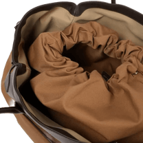 The Row Margaux 17 Inside-Out Buckled Leather Canvas Tote Bag