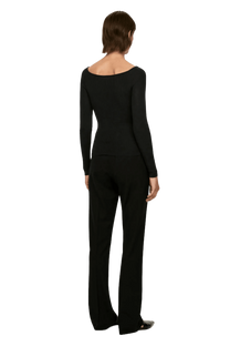 Arket Women's Wool Blend Off-Shoulder Top
