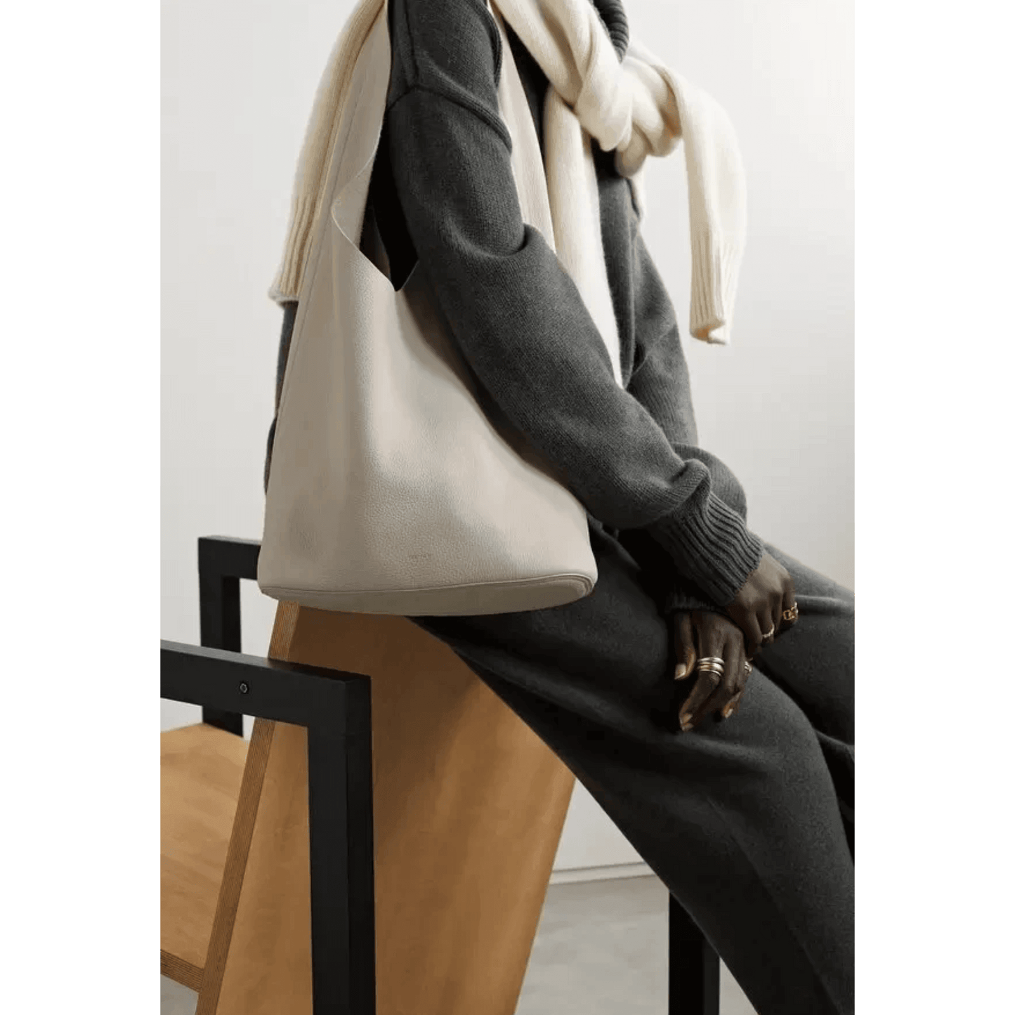 The Row Bindle Three Leather Shoulder Bag