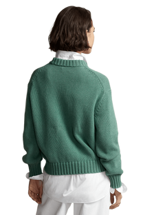 <tc>Ralph Lauren</tc> Jersey de cuello alto Pelican de punto intarsia para mujer