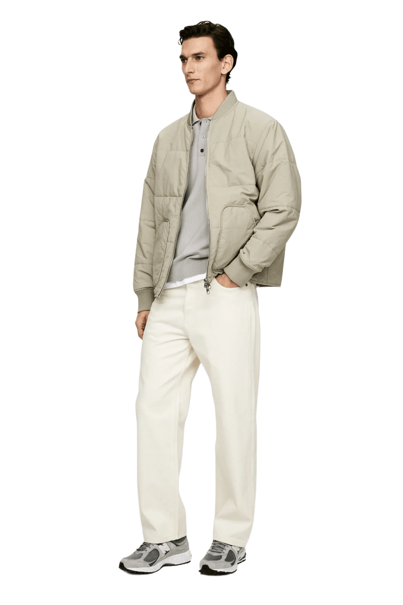 <tc>Arket</tc> Jersey tipo polo de merino para hombre