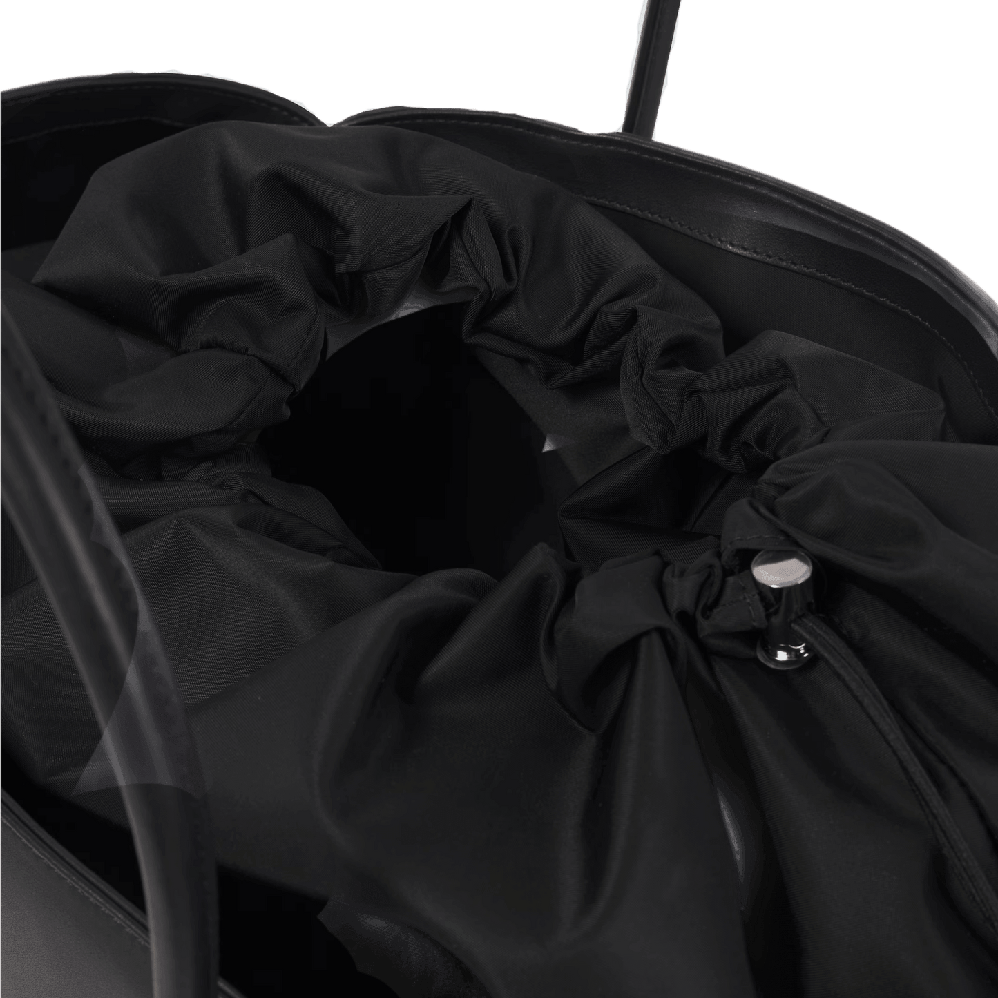 The Row Margaux 17 Inside-Out Buckled Leather Canvas Tote Bag