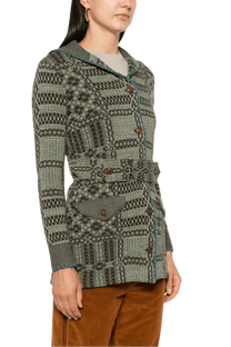 <tc>Ralph Lauren</tc> Cárdigan de jacquard con cinturón para mujer