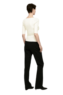 Arket Women's Square-Neck Rib Top