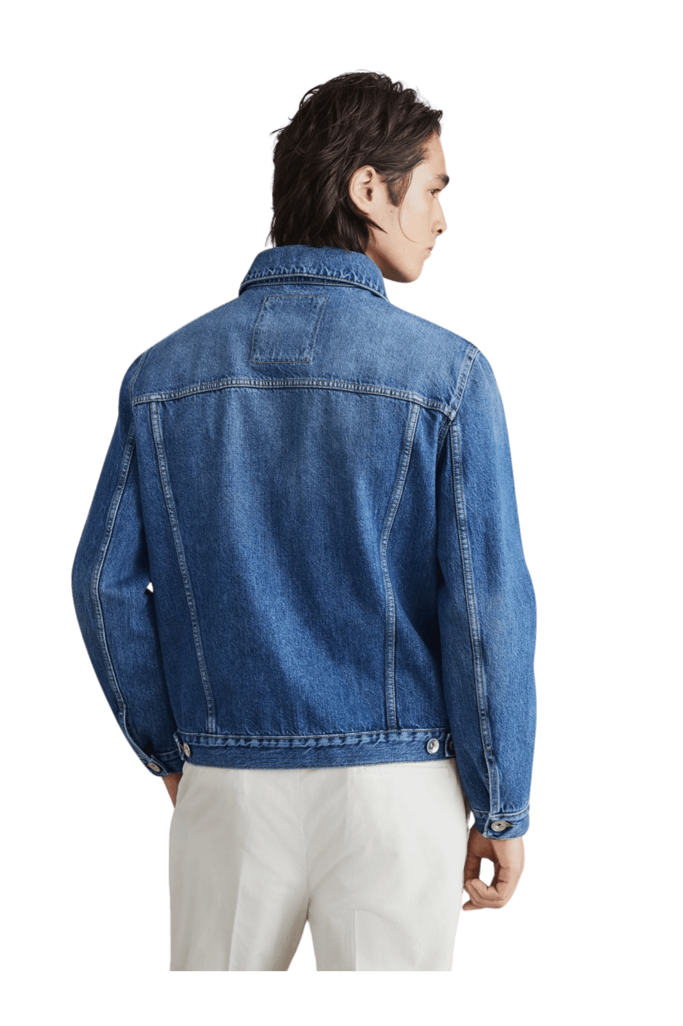 <tc>Brunello Cucinelli</tc> แจ็คเก็ตยีนส์สี่กระเป๋าสำหรับผู้ชาย