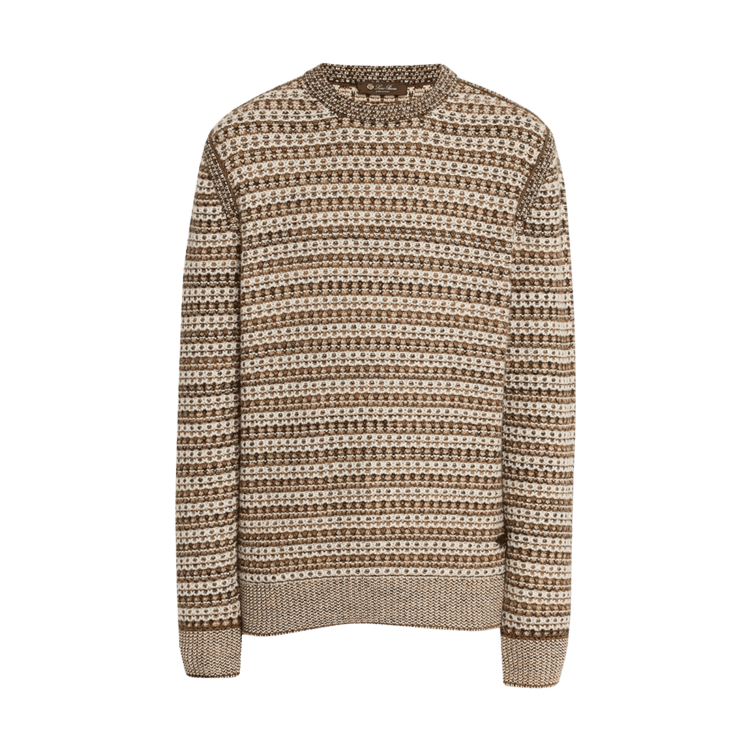 <tc>Loro Piana</tc> Suéter de cuello redondo de punto de cachemira Mancora para hombre