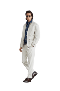<tc>Brunello Cucinelli</tc> แจ็คเก็ตยีนส์สี่กระเป๋าสำหรับผู้ชาย