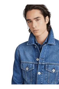 <tc>Brunello Cucinelli</tc> แจ็คเก็ตยีนส์สี่กระเป๋าสำหรับผู้ชาย